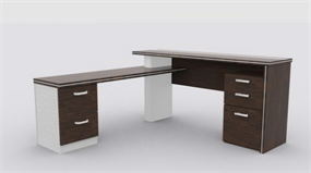 简易办公桌3D模型